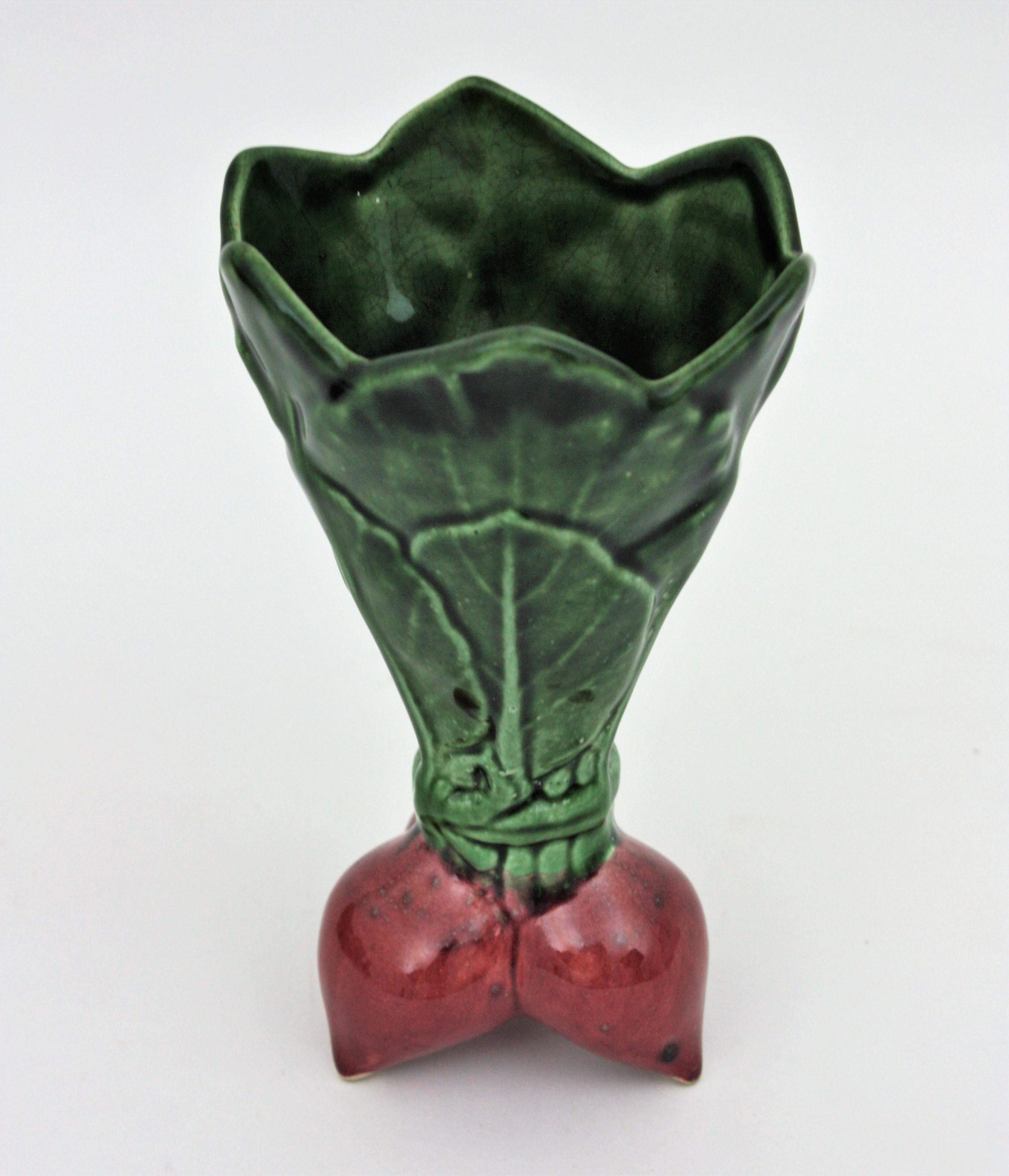 Glasiertes Keramik-Keramik- Küchenzubehör, wandhängende Salzkasten, Salzshaker und Vase im Angebot 3