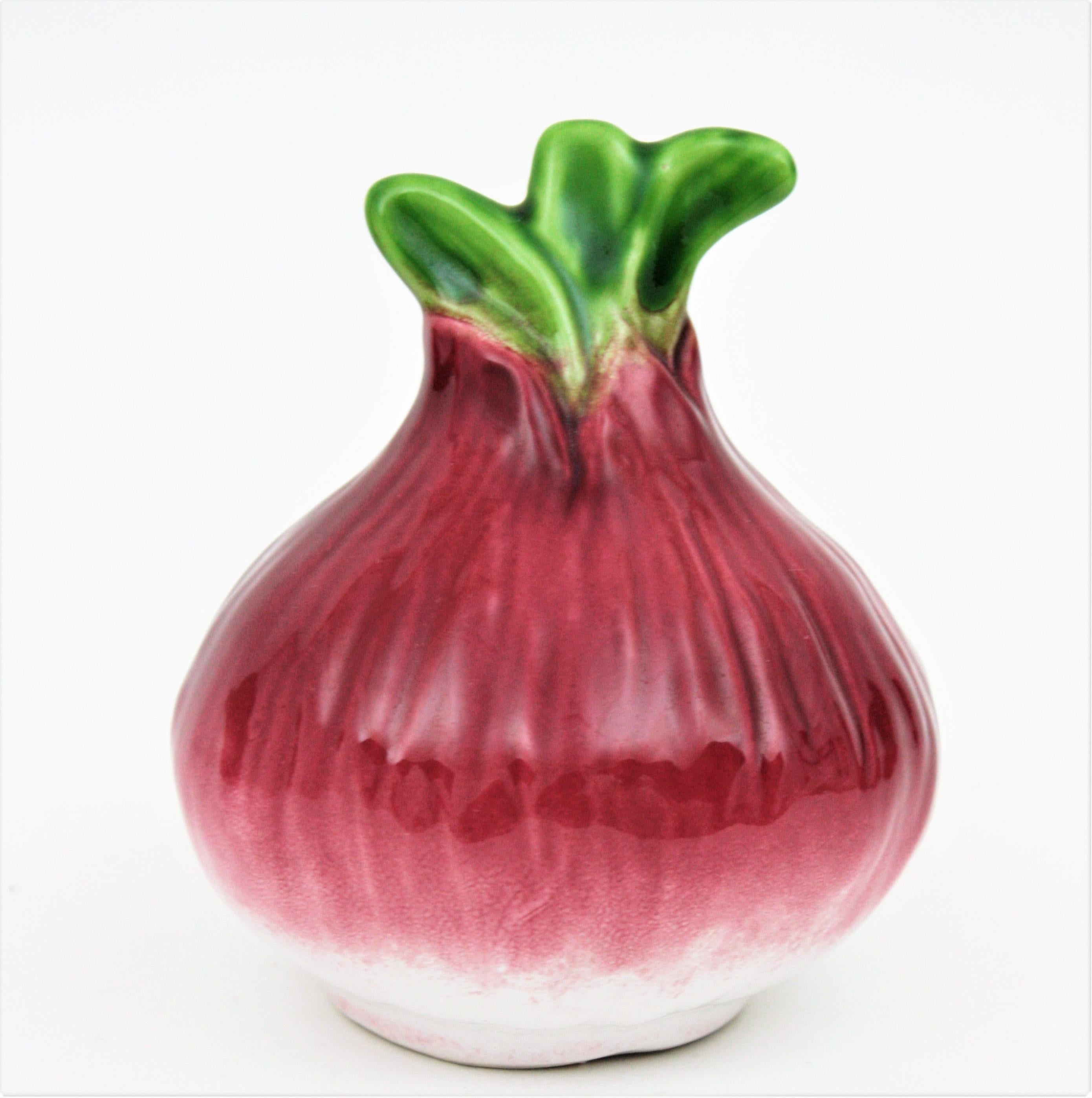 Glasiertes Keramik-Keramik- Küchenzubehör, wandhängende Salzkasten, Salzshaker und Vase im Angebot 2