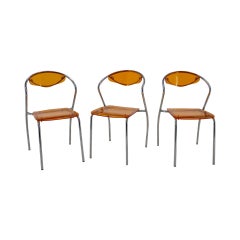 Set of Three Dining Chairs, 1980s