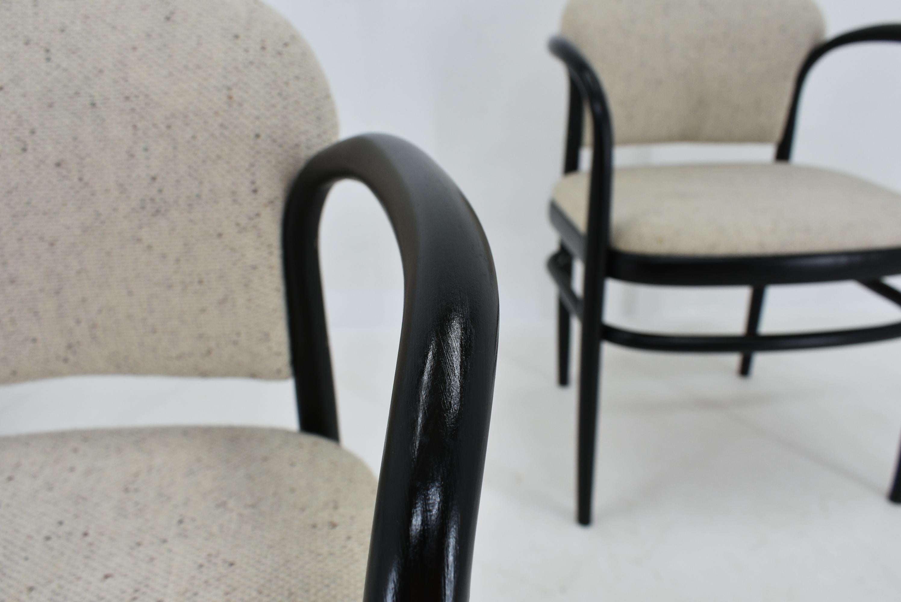 Fabric Set of three Dining Chairs Designed by Antonín Šuman, 1960's For Sale
