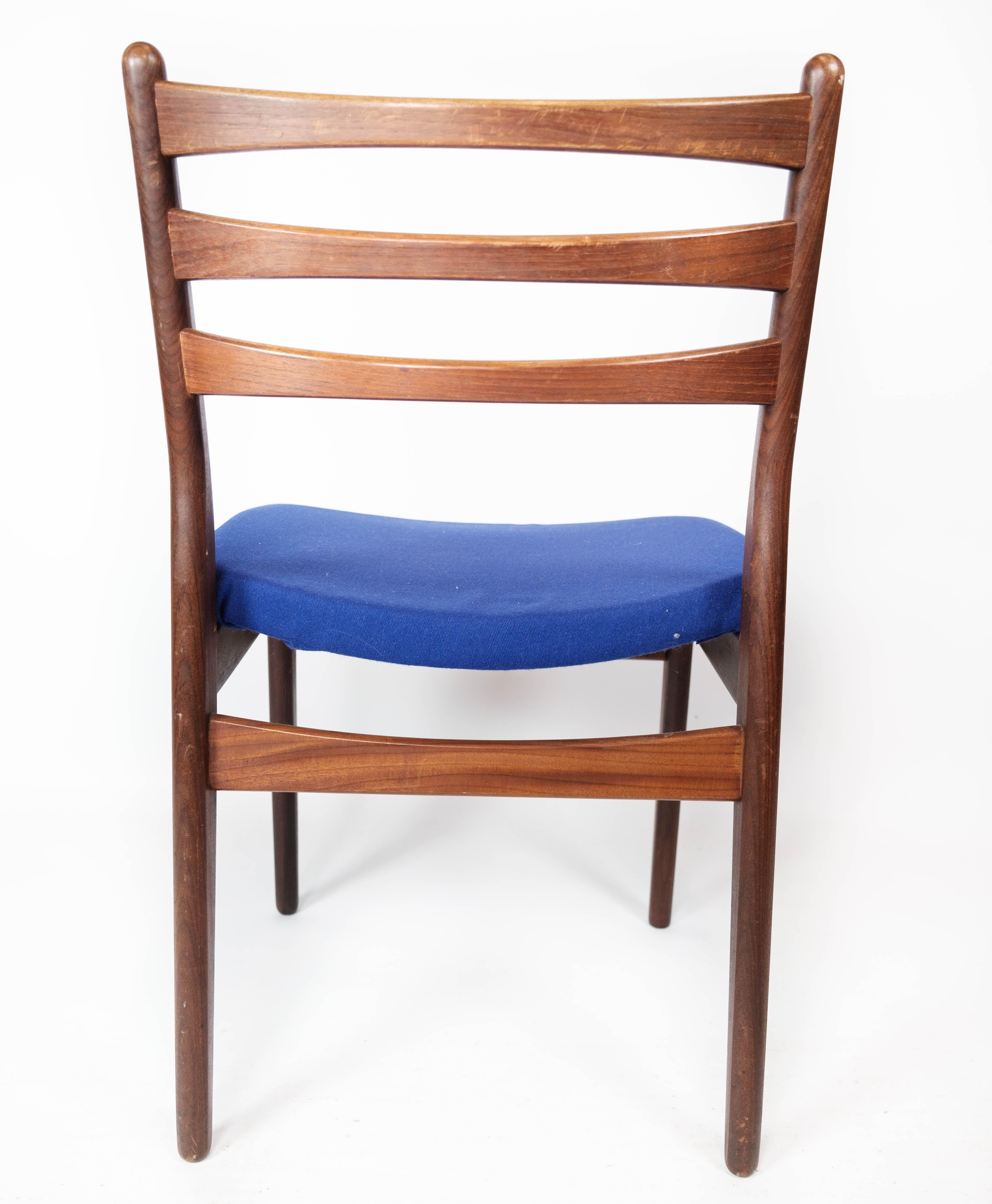 Set of Three Dining Room Chairs in Teak of Danish Design, 1960s 14