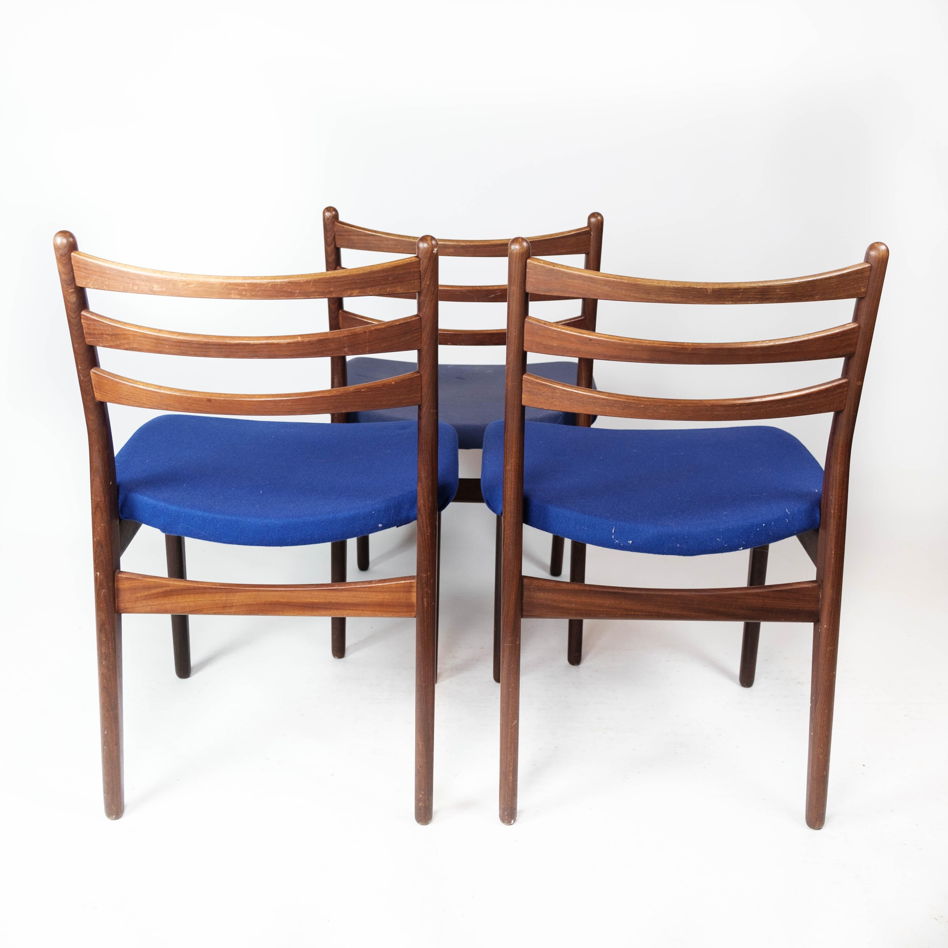 Set of Three Dining Room Chairs in Teak of Danish Design, 1960s 1