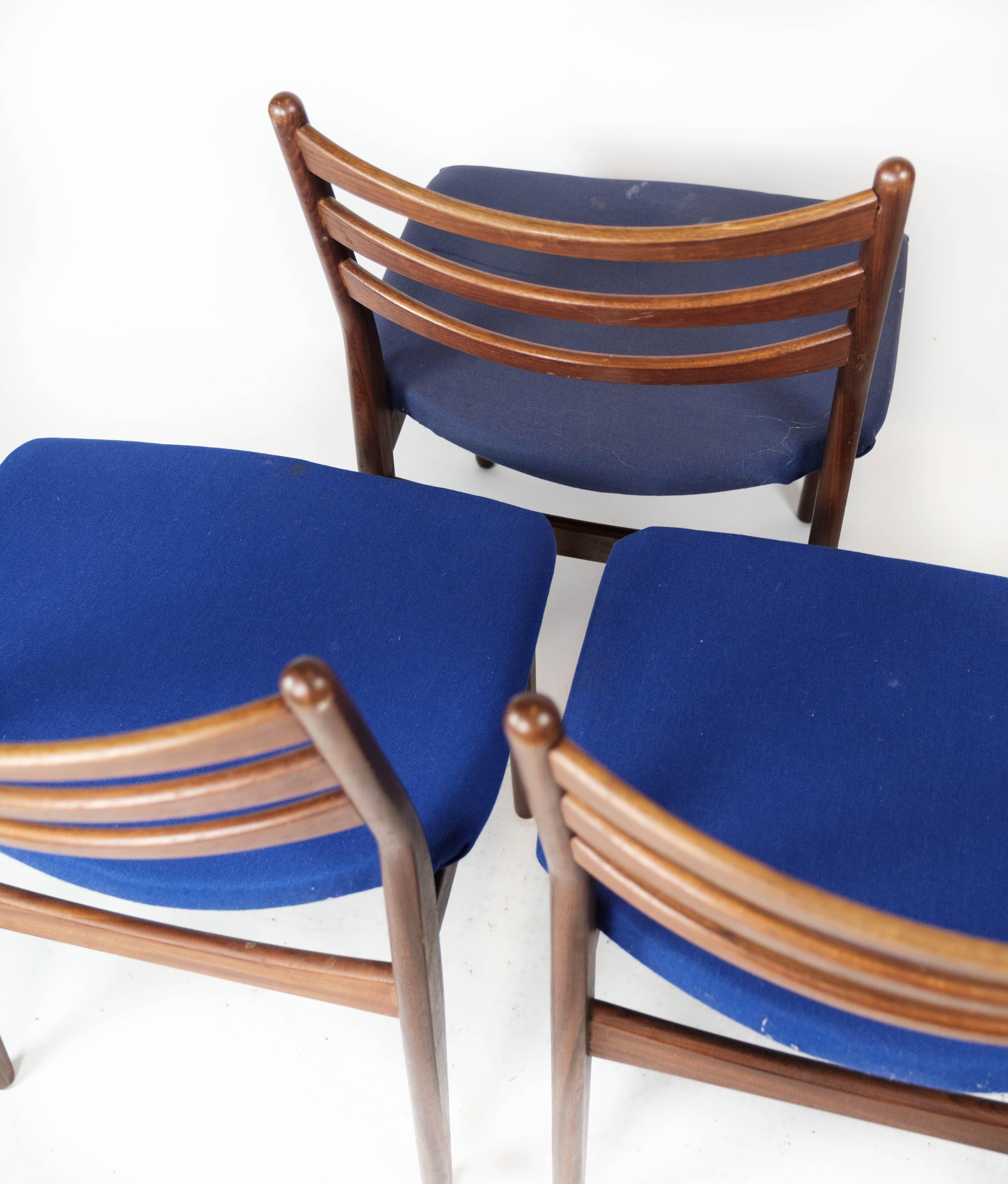 Set of Three Dining Room Chairs in Teak of Danish Design, 1960s 3