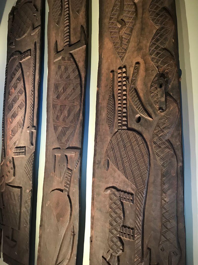 Set of Three Early Twentieth Century Nigerian Door Panels For Sale 2