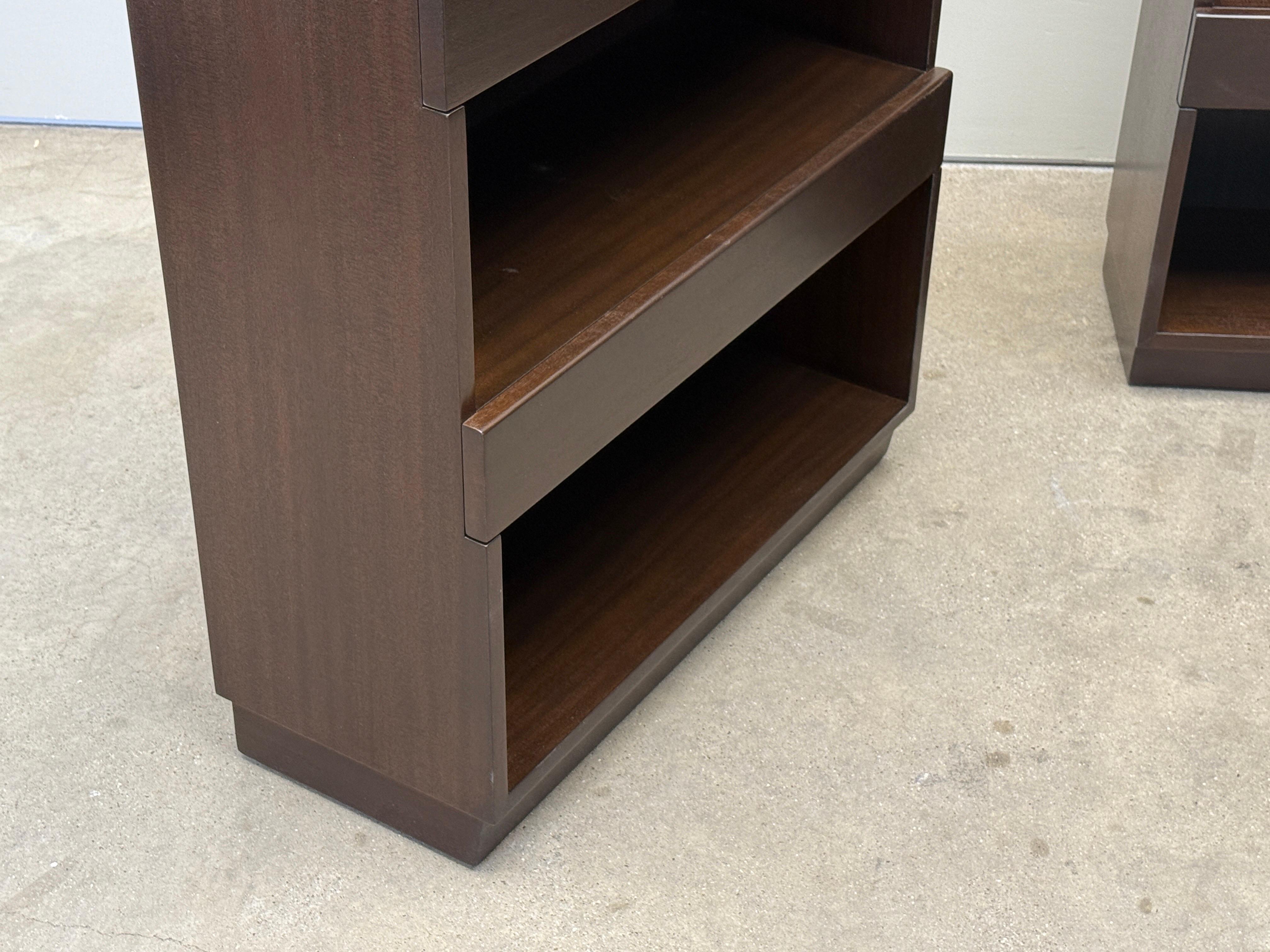 Set of Three Dunbar Stepped Bookcases by Edward Wormley For Sale 5