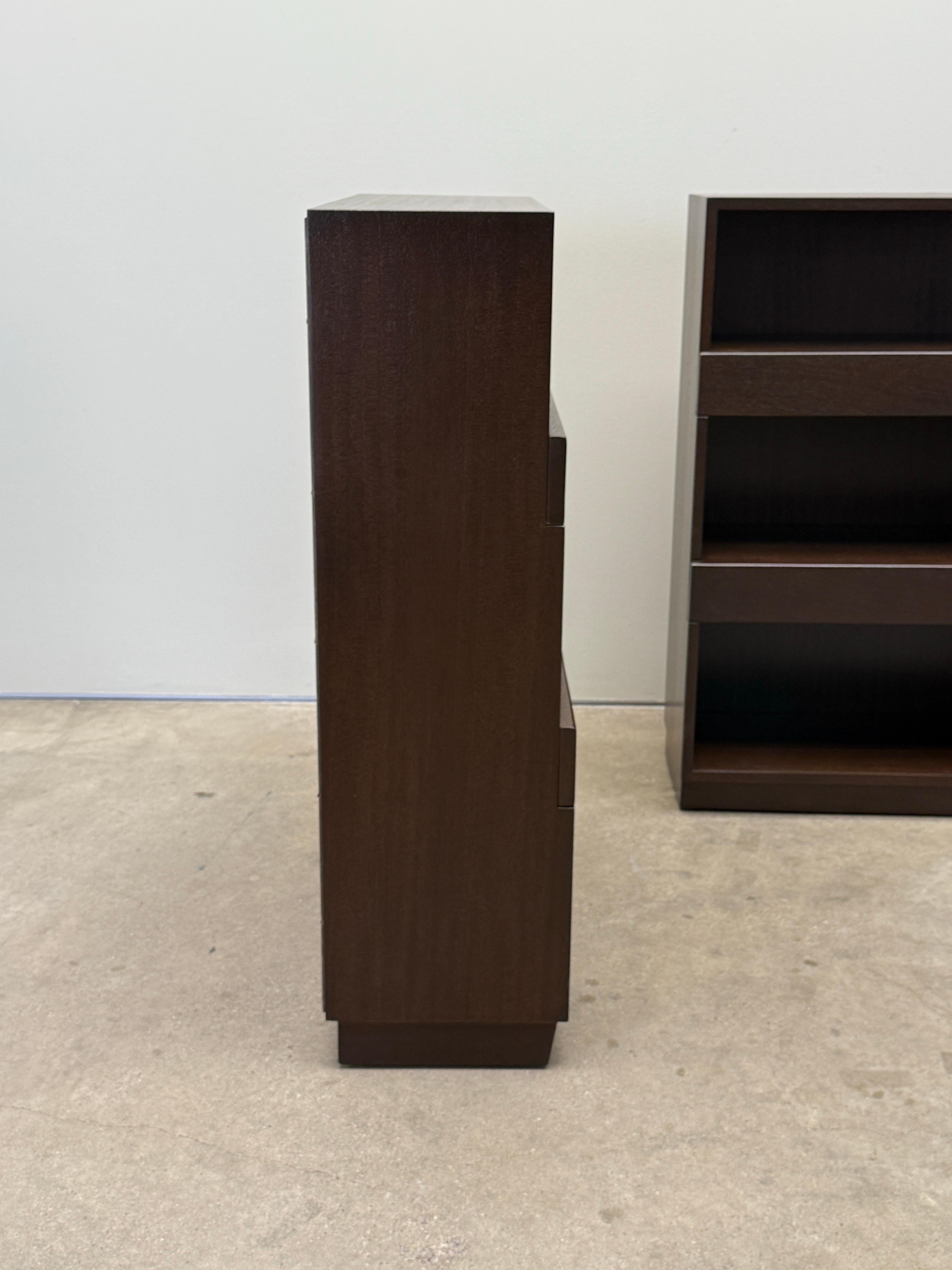 Set of Three Dunbar Stepped Bookcases by Edward Wormley For Sale 7