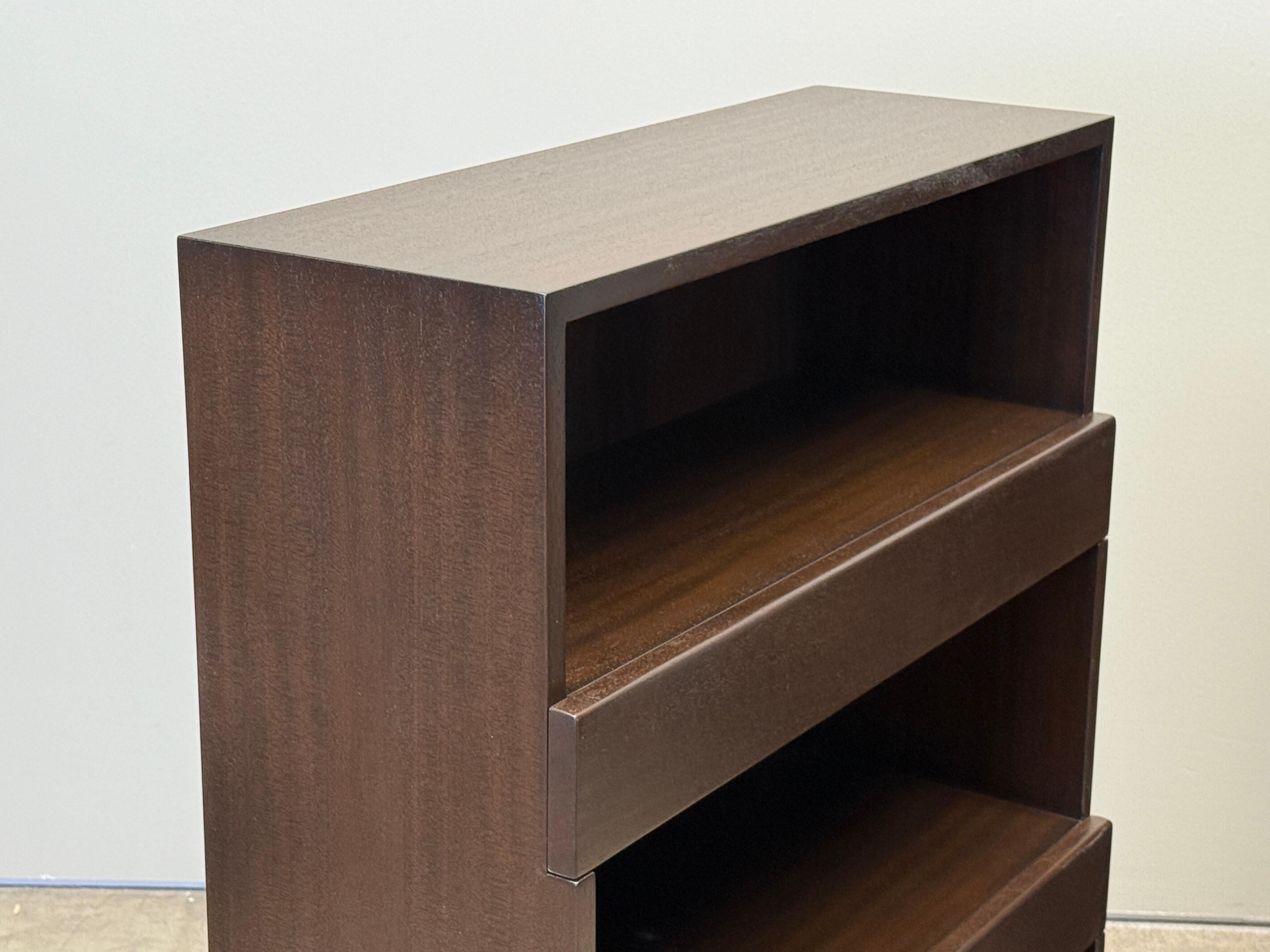 Set of Three Dunbar Stepped Bookcases by Edward Wormley For Sale 9