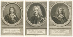 Set of Three Dutch Naval Portraits – Van der Hulst, Kallenberg & Sweers, c.1700
