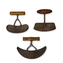 Set of Three Early 20th Century American Hand-Operated Food Choppers