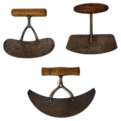 Set of Three Early 20th Century American Hand-Operated Food Choppers