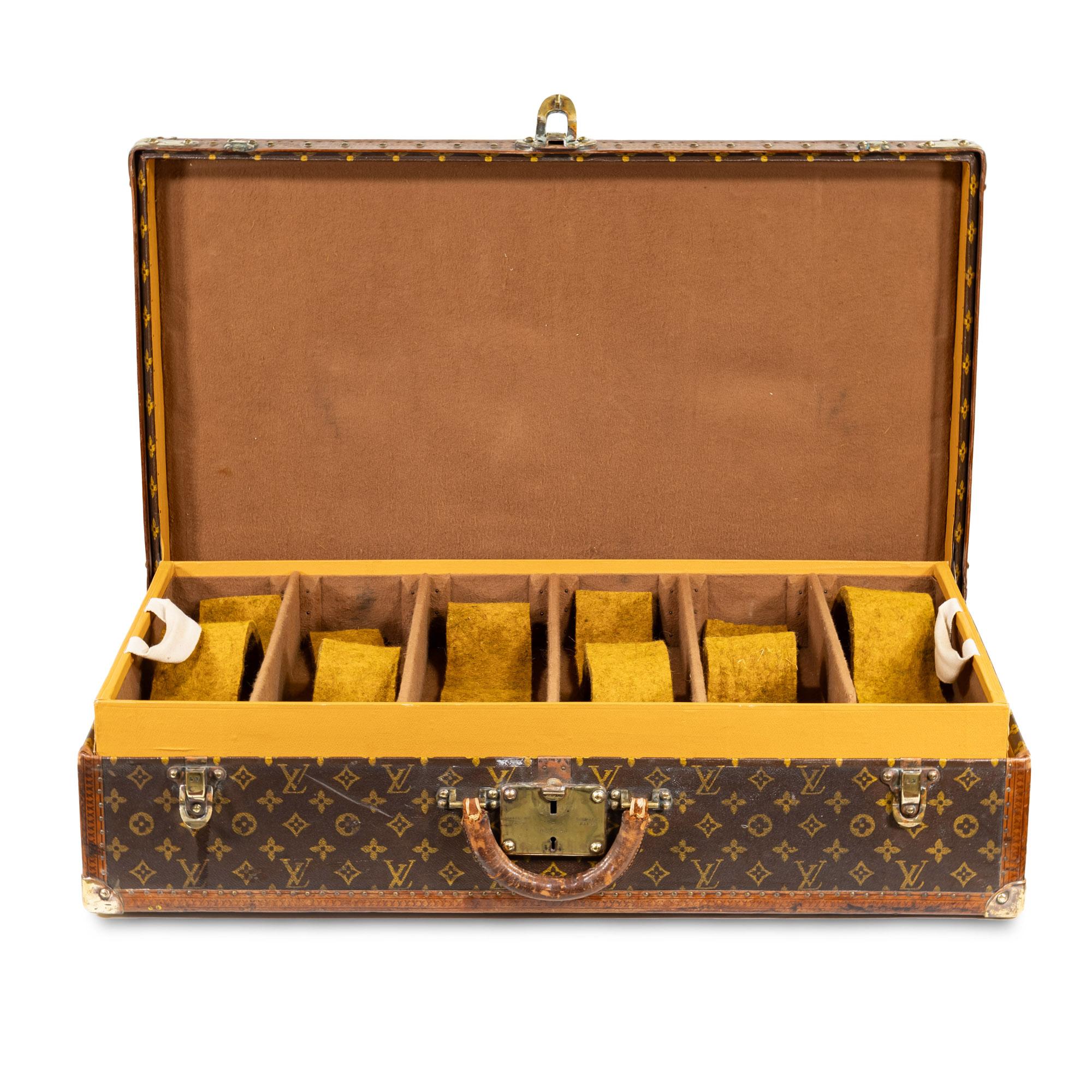 Juego de tres maletas Louis Vuitton de principios del siglo XX en venta 13