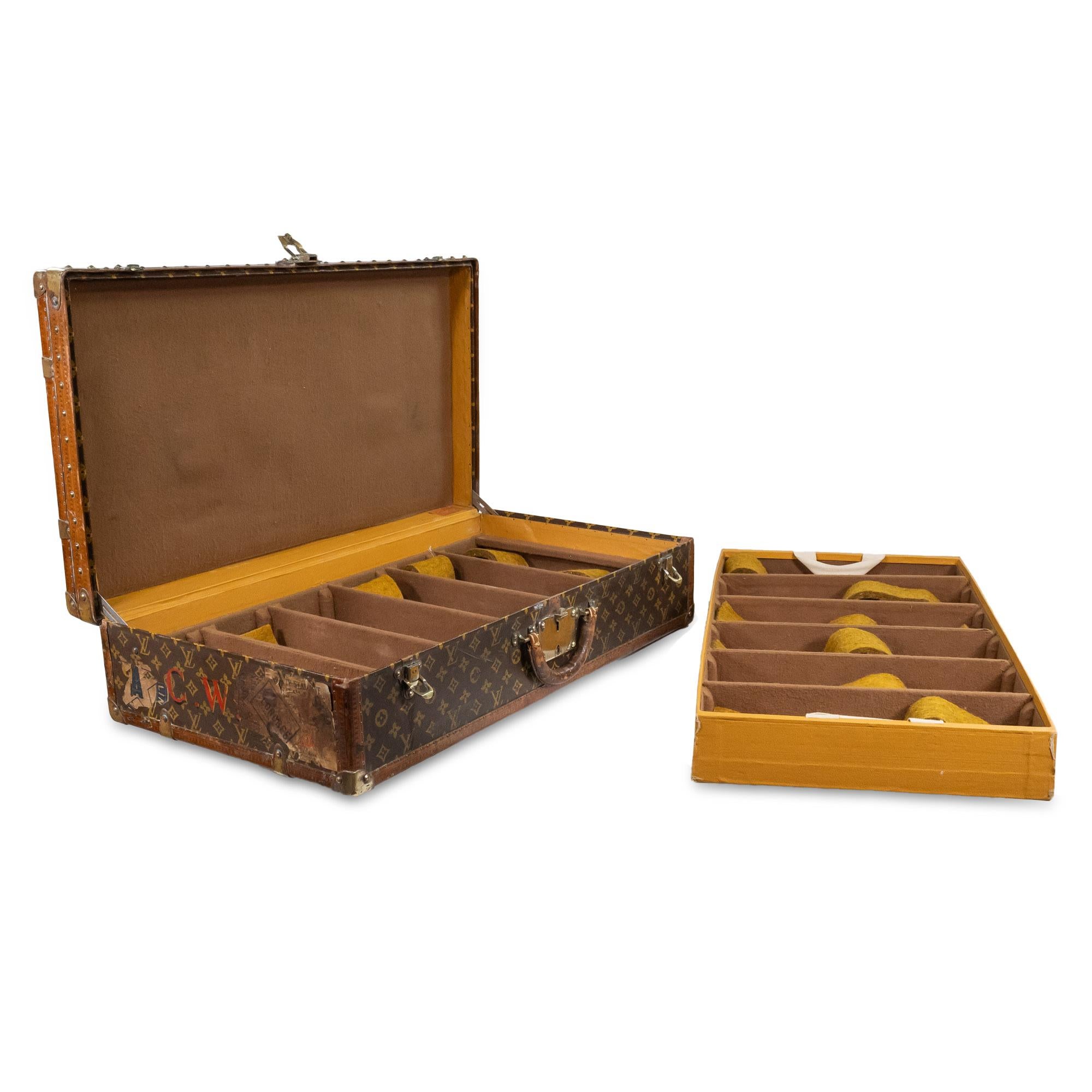 Juego de tres maletas Louis Vuitton de principios del siglo XX en Bastante bueno estado para la venta en Chicago, IL