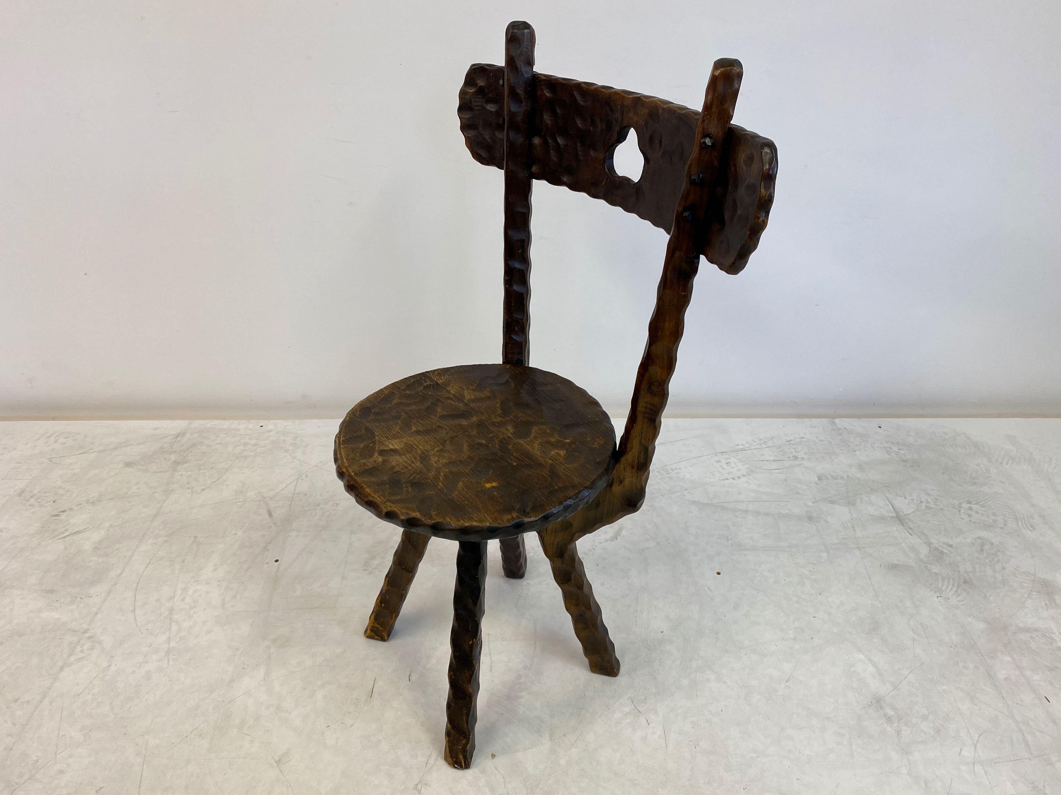 Set of Three Early 20th Century Primitive Folk Chairs In Good Condition In London, London