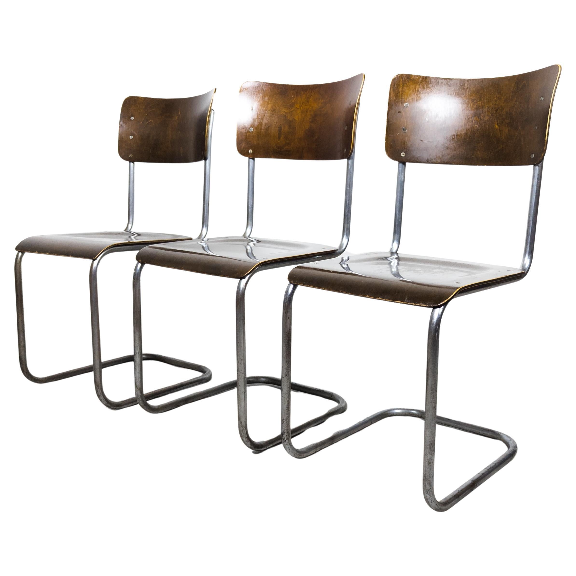 Early S 43 cantilever chairs by Mart Stam, 1930s For Sale