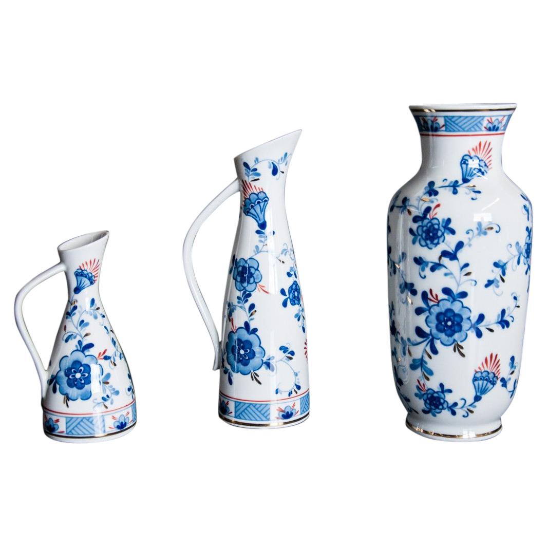 Set of Three Echt Kobalt Vases