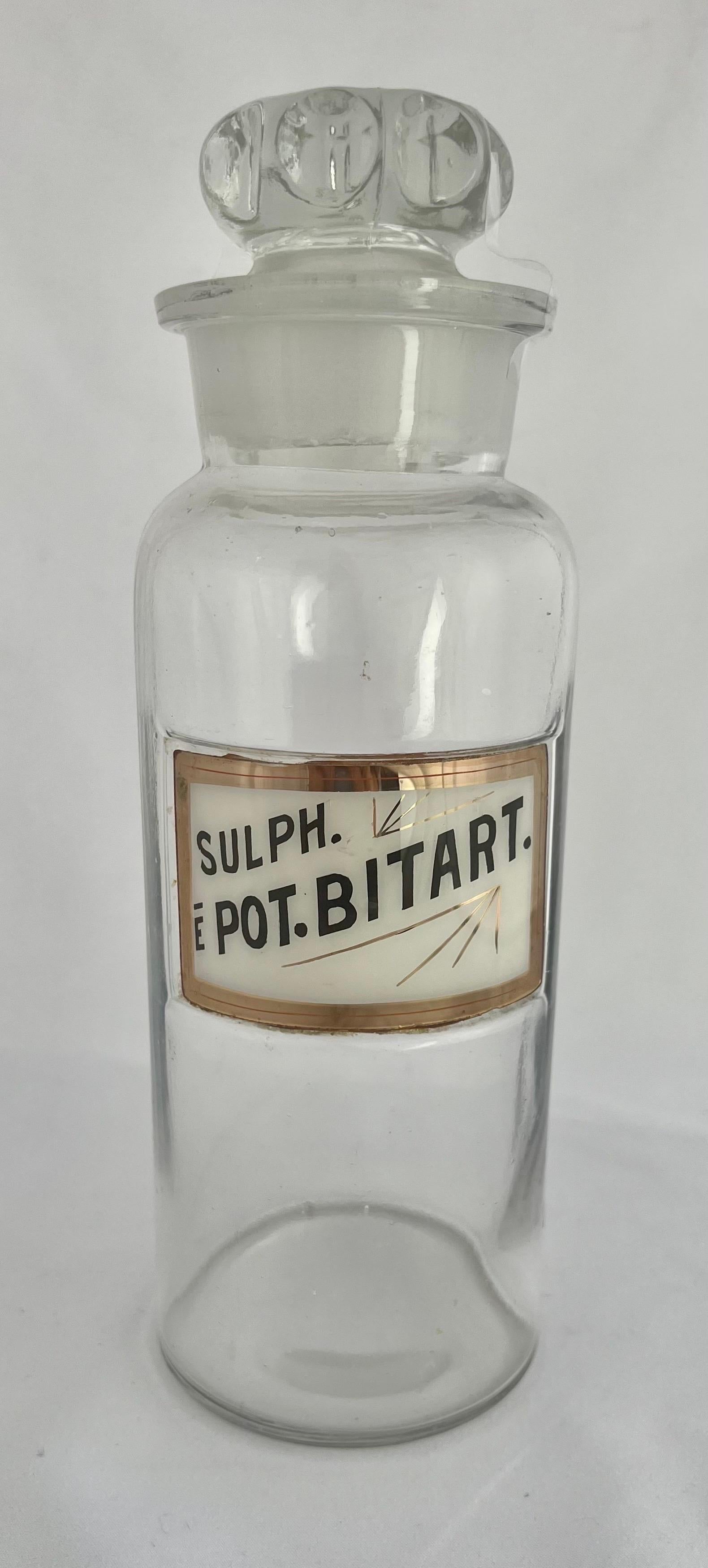 Set of Three English Apothecary Bottles 10