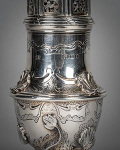 Set of Three English Silver Salt Casters