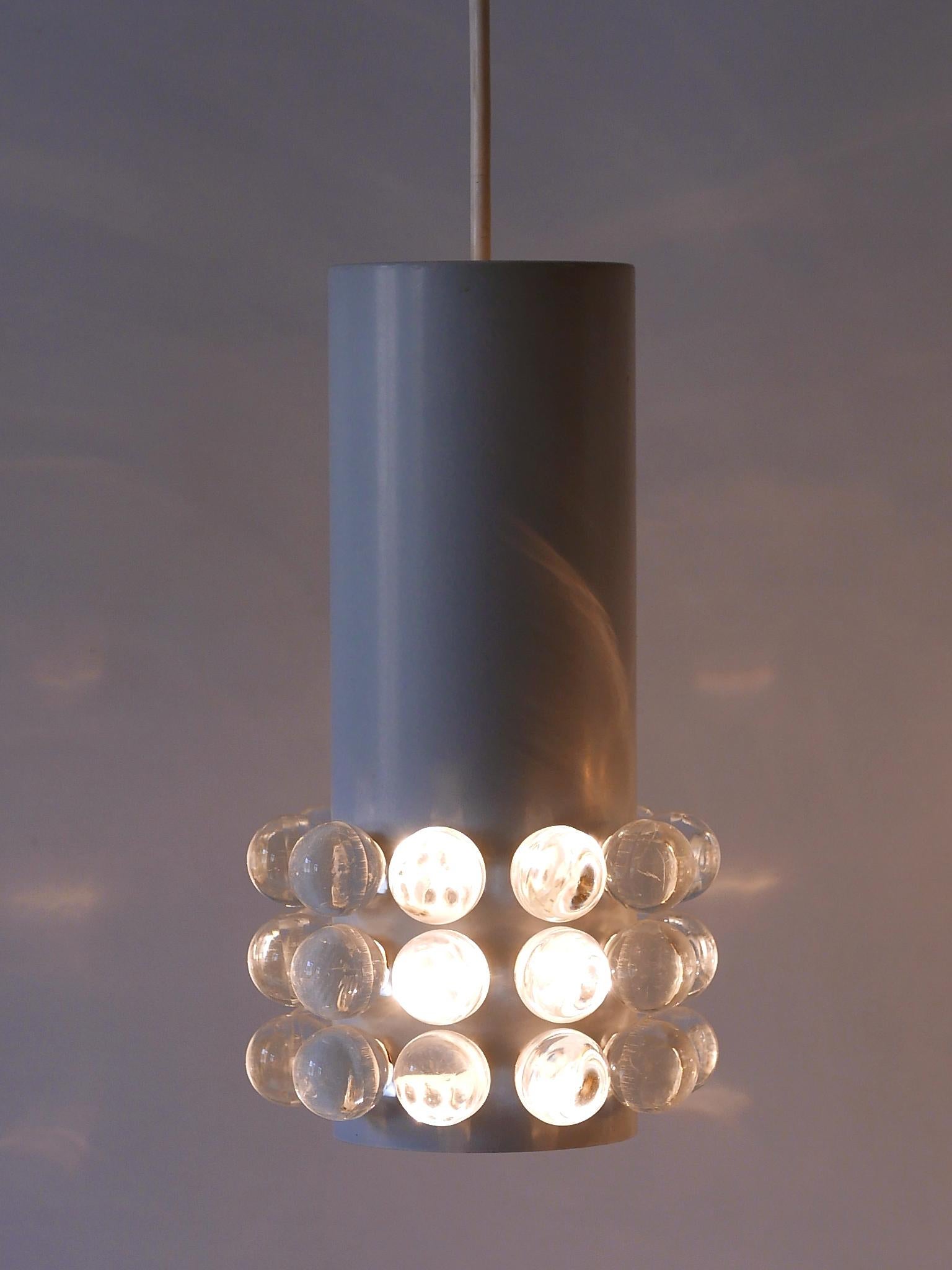 Set of Three Exceptional Mid-Century Modern Pendant Lamps Germany 1960s For Sale 5