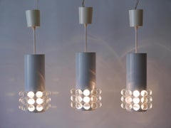 Ensemble de trois lampes à suspension exceptionnelles de style mi-siècle moderne, Allemagne, années 1960