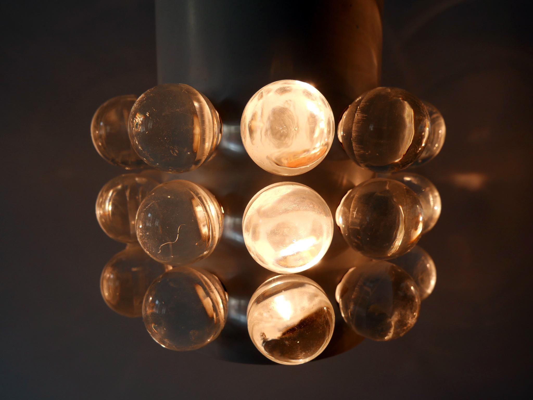 Set of Three Exceptional Mid-Century Modern Pendant Lamps Germany 1960s For Sale 3