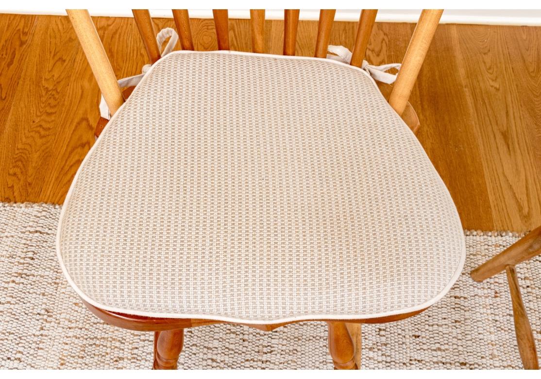 Set Of Three Finely Crafted Counter Stools By Tom Seely Furniture For Sale 4