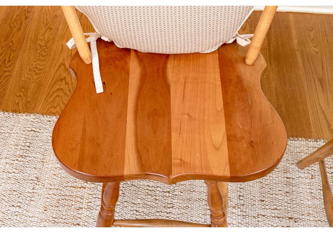Set Of Three Finely Crafted Counter Stools By Tom Seely Furniture For Sale 1