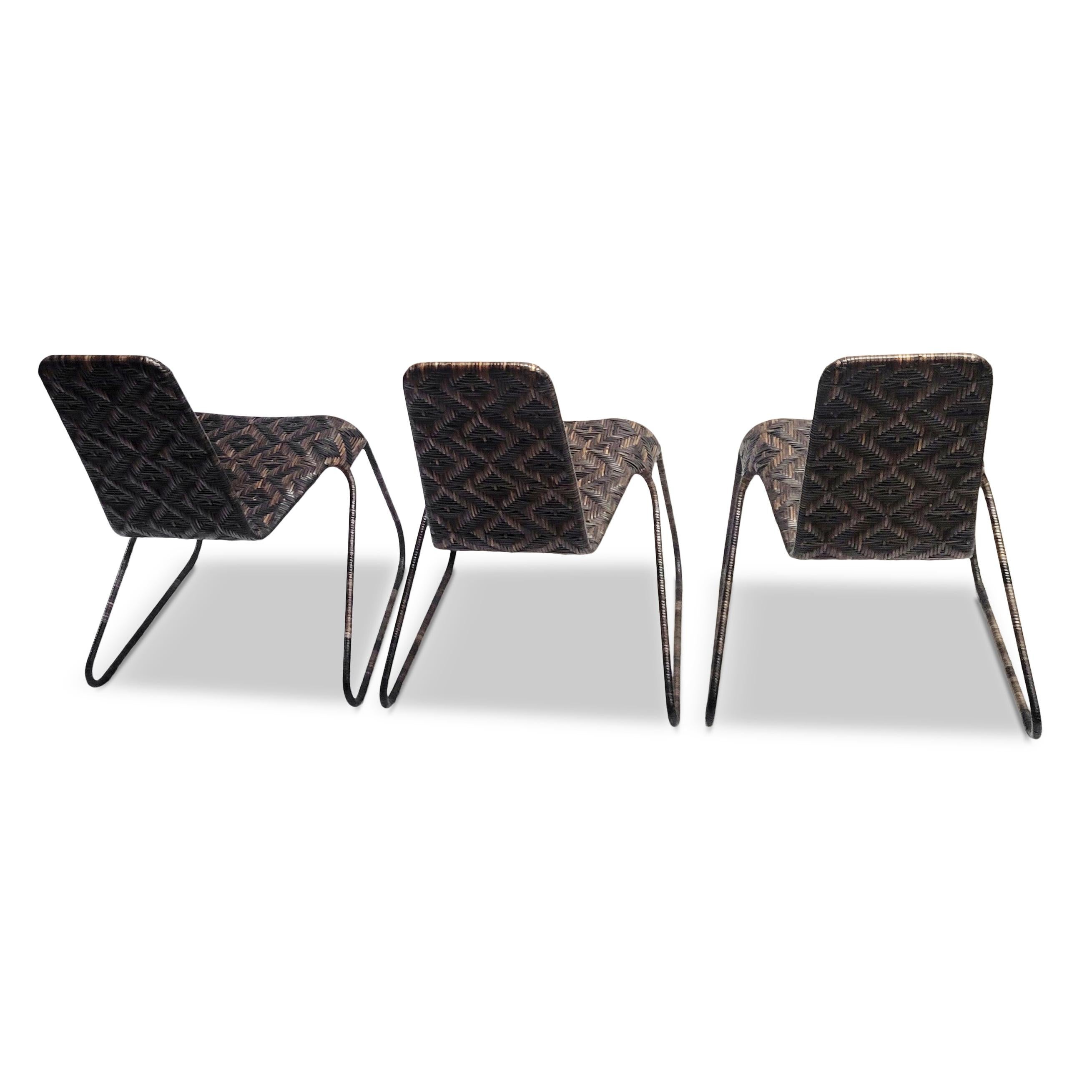 Contemporary Set of Three Flo Chairs and Dining Table by Patricia Urquiola for Driade For Sale
