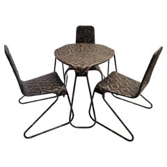 Used Set of Three Flo Chairs and Dining Table by Patricia Urquiola for Driade