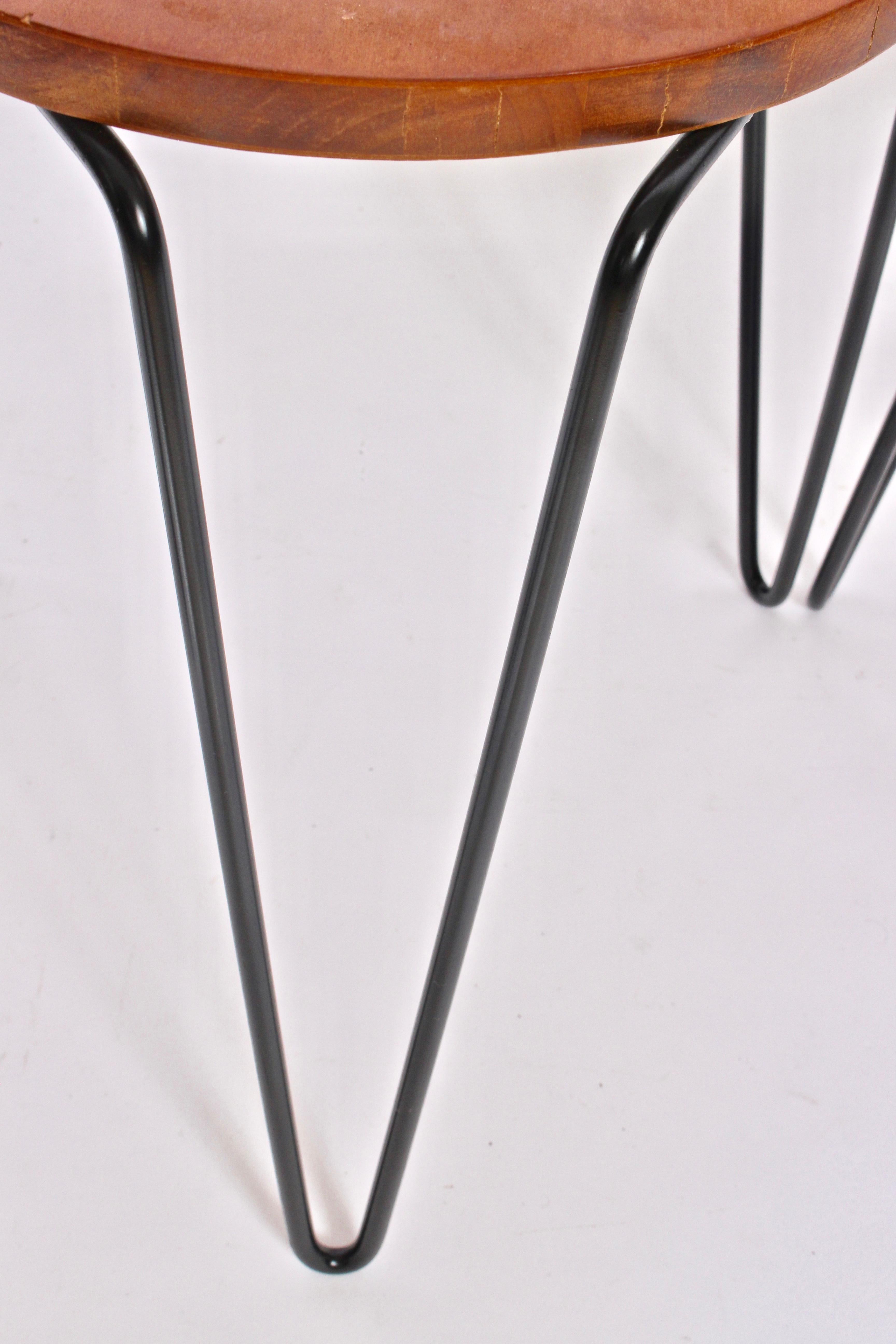 Iron Set of Three Florence Knoll Model 75 Stacking Stools, 1940's