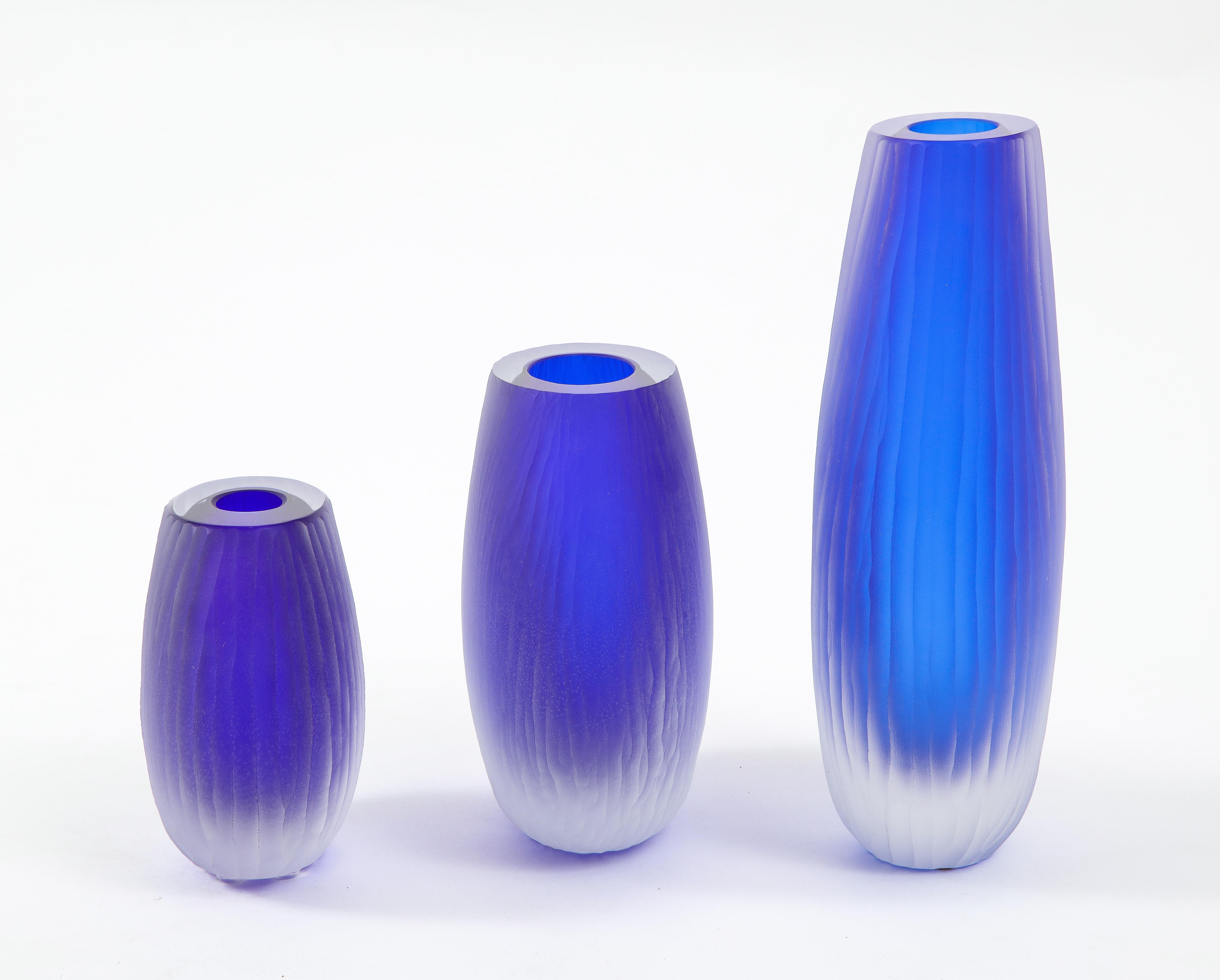 murano cobalt blue vase