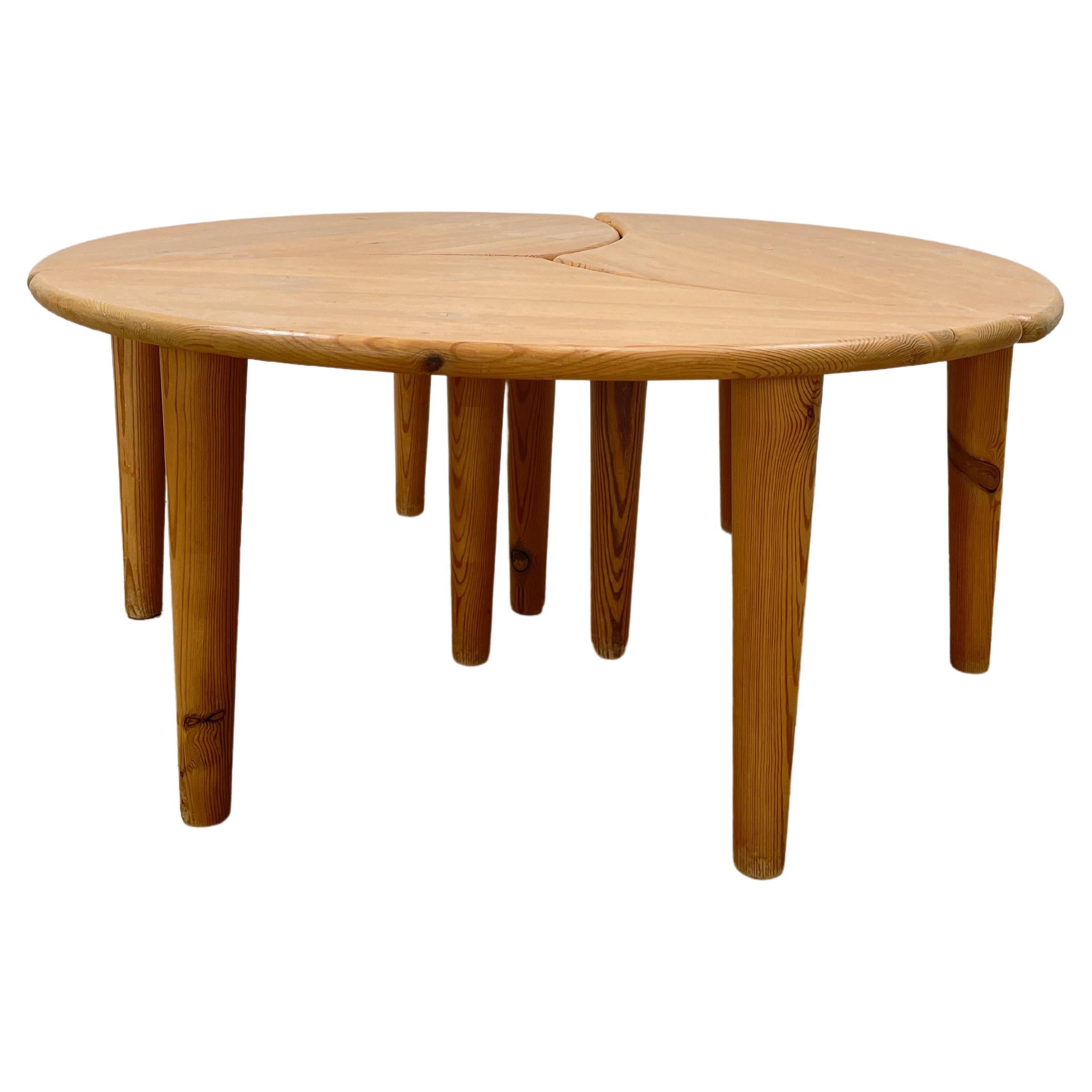 Set of Three Flying Tables in the Style of Pierre Chapo from 1970