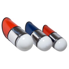 Set of Three Fontana Arte Wall Lights, Gianni Celada, 1980