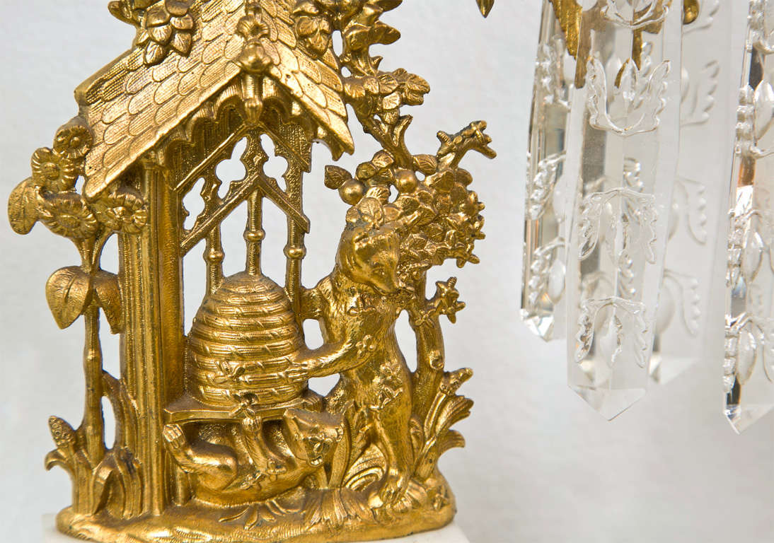 Bronzo Set di tre candelabri francesi in stile Belle Époque in vendita