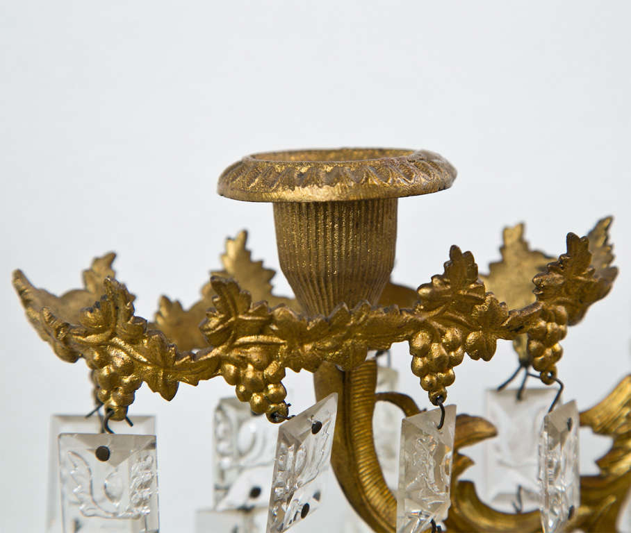 Set of Three French Belle Époque Style Candelabras For Sale 4