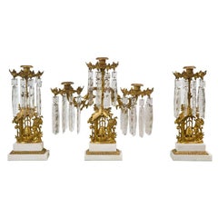 Set of Three French Belle Époque Style Candelabras