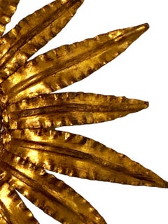Set of Three French Sunburst Light Fixtures, Sold Individually