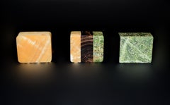 Set of Three Gemstone Boxes Finely Made