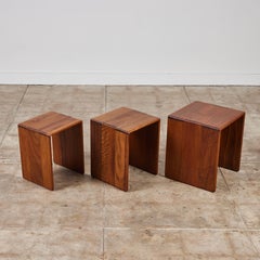 Set of Three Gerald McCabe Shedua Nesting Tables