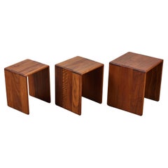 Set of Three Gerald McCabe Shedua Nesting Tables