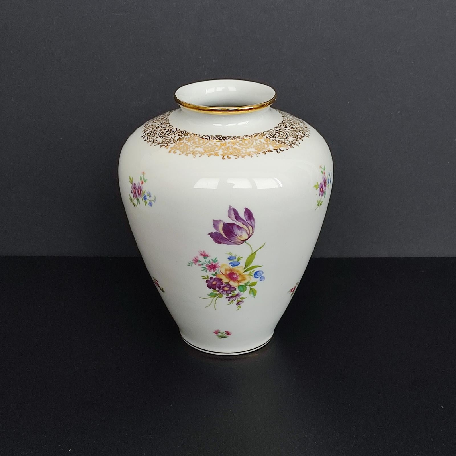 Set of Three German Porcelain Vases, Mid-Century, KPM For Sale 8
