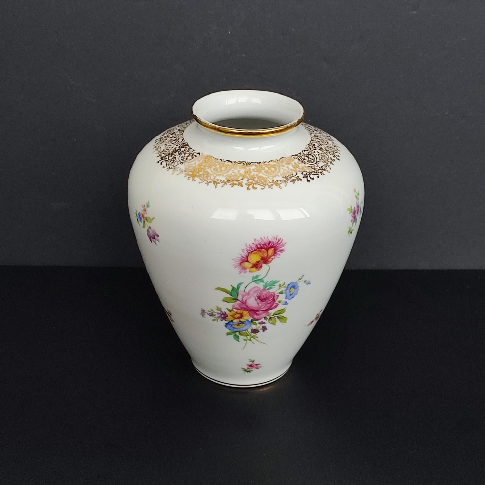 Set of Three German Porcelain Vases, Mid-Century, KPM For Sale 9