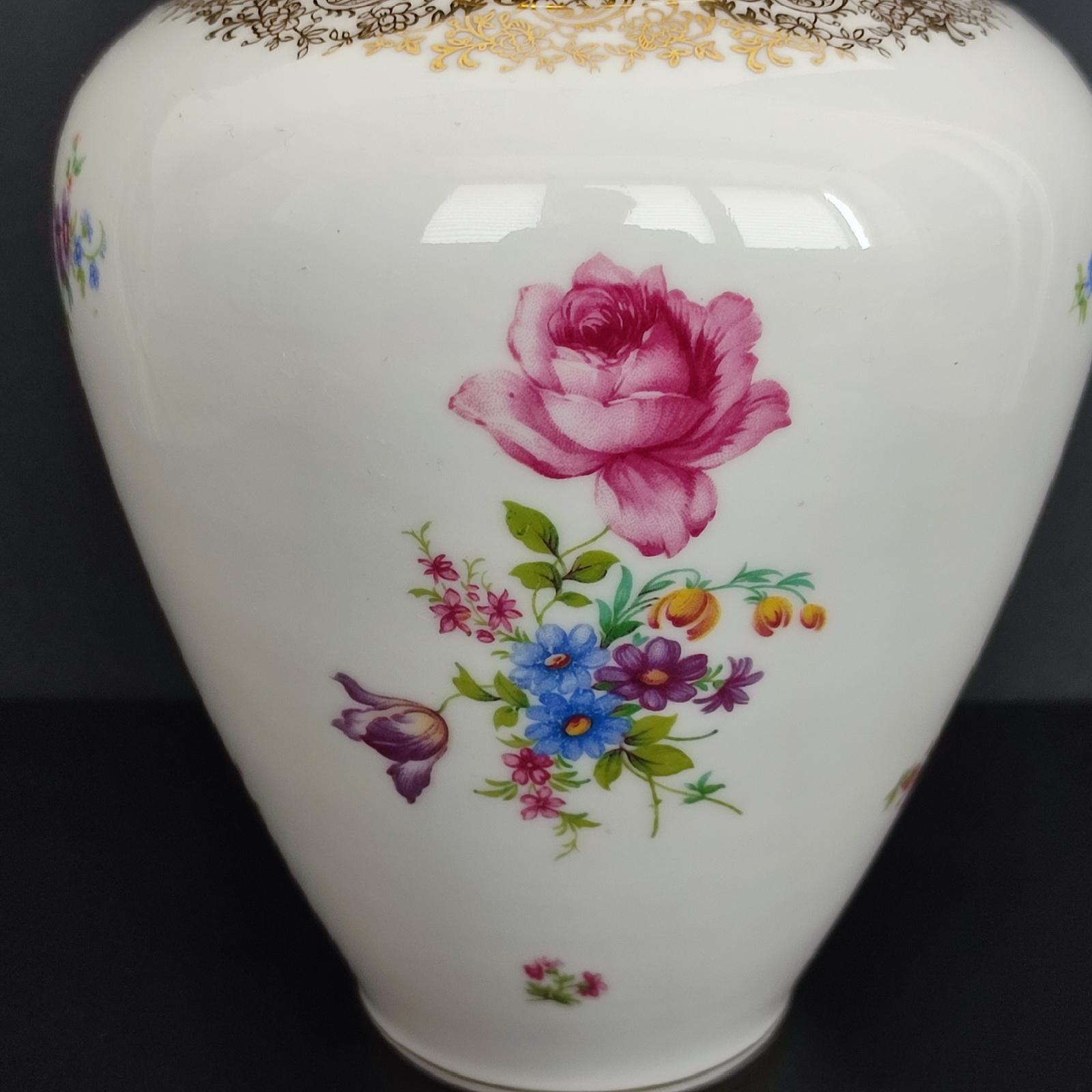 Set of Three German Porcelain Vases, Mid-Century, KPM For Sale 11