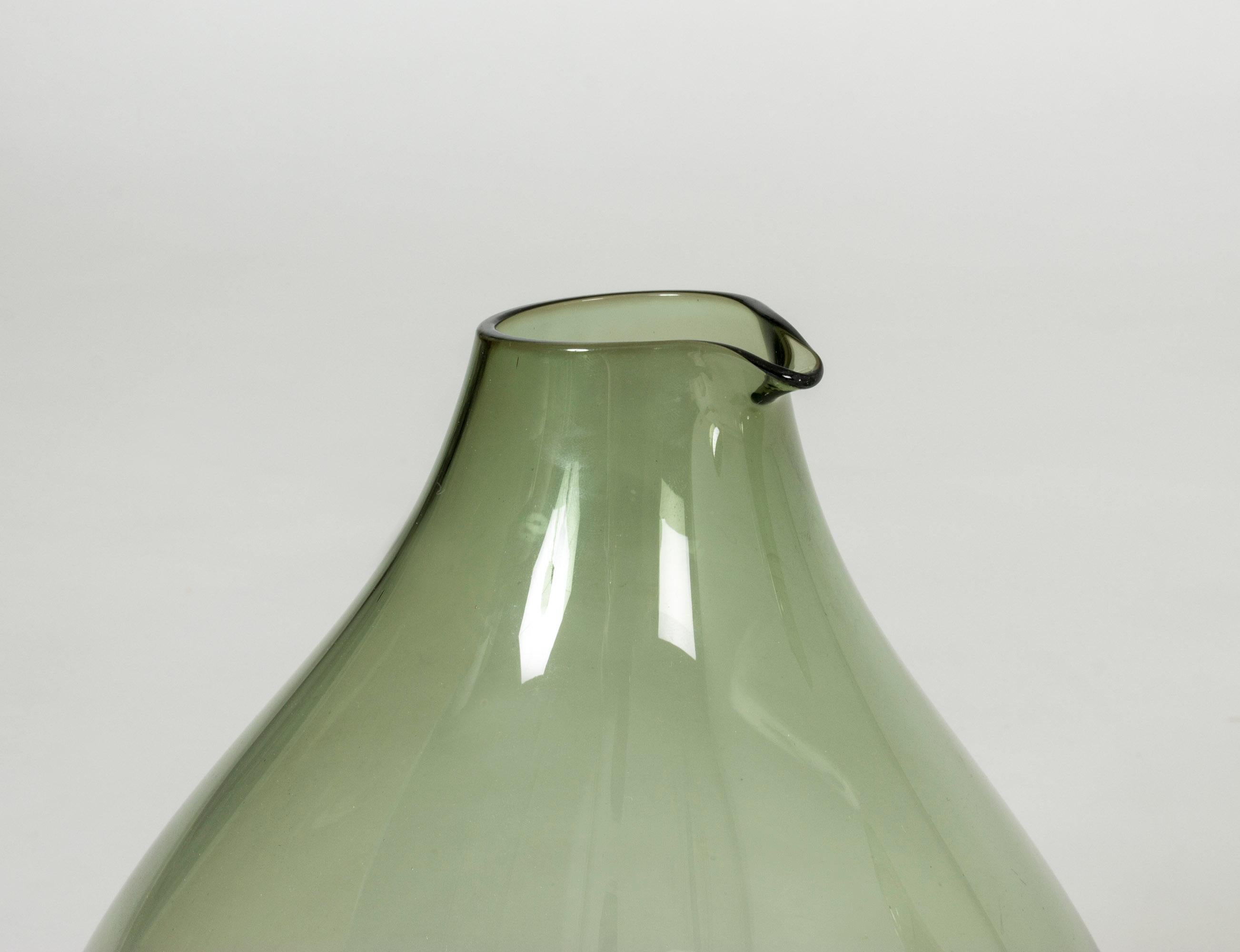 Set of Three Glass Vases by Kjell Blomberg (Schwedisch)