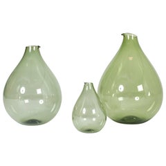 Set of Three Glass Vases by Kjell Blomberg