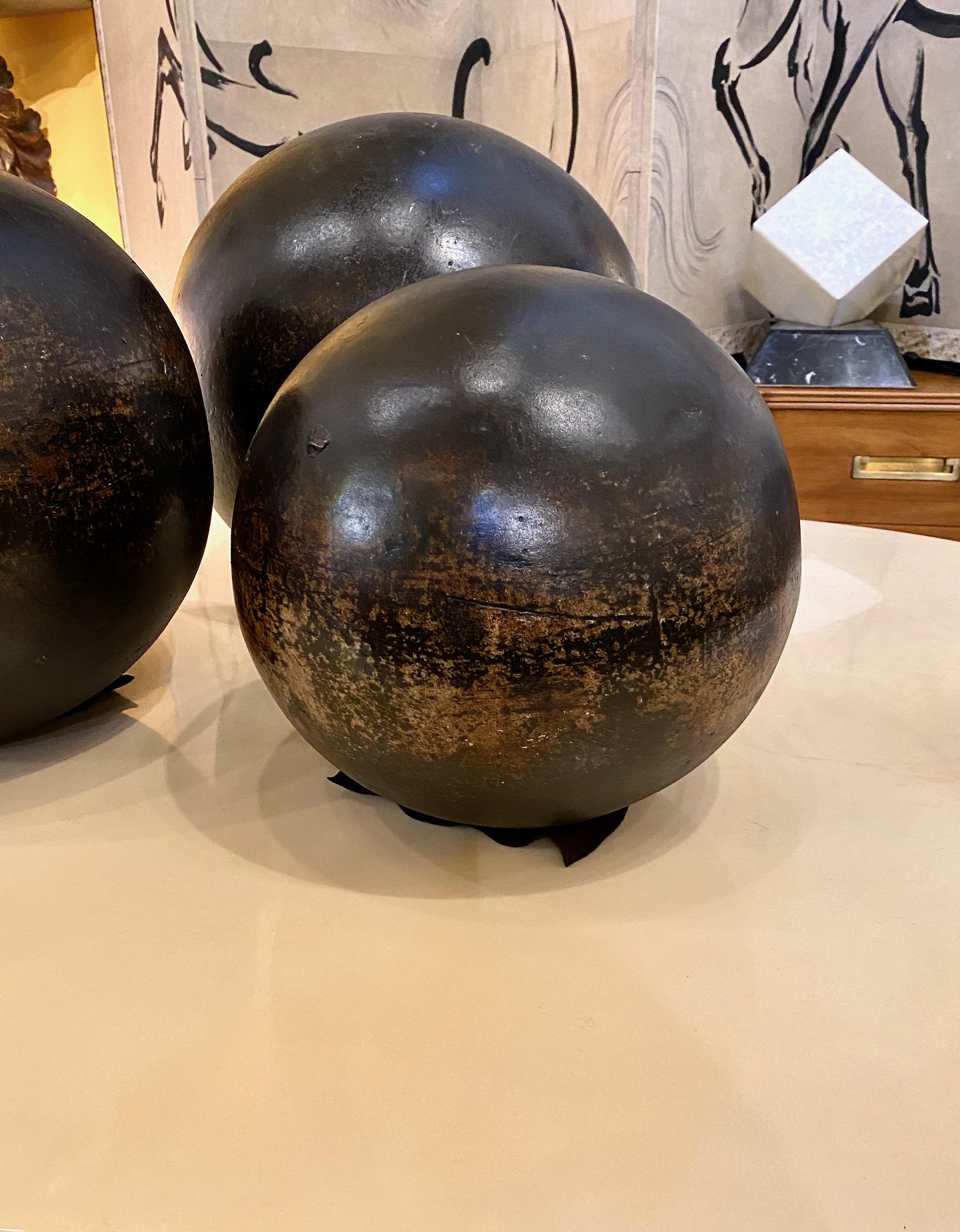 terracotta garden balls