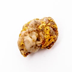 Set of Three Gold and Quartz Nuggets