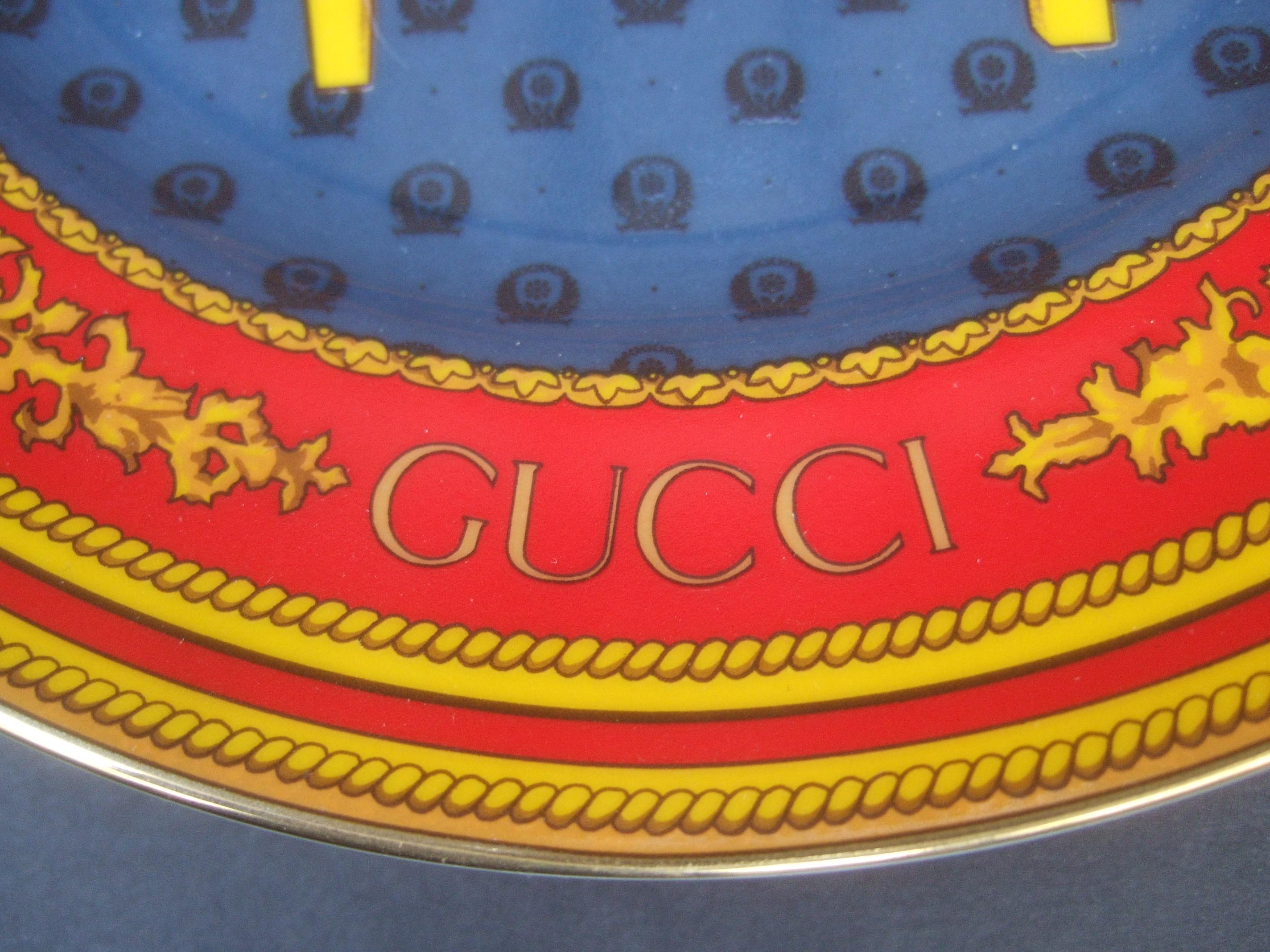 Set of Three Gucci Porcelain Decorative Chair Themed Plates c 1990s 3