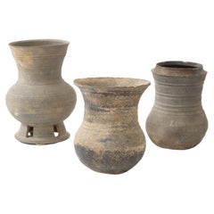 Set of Three Han Dynasty, Silla Dynasty Chinese & Korean Vessels