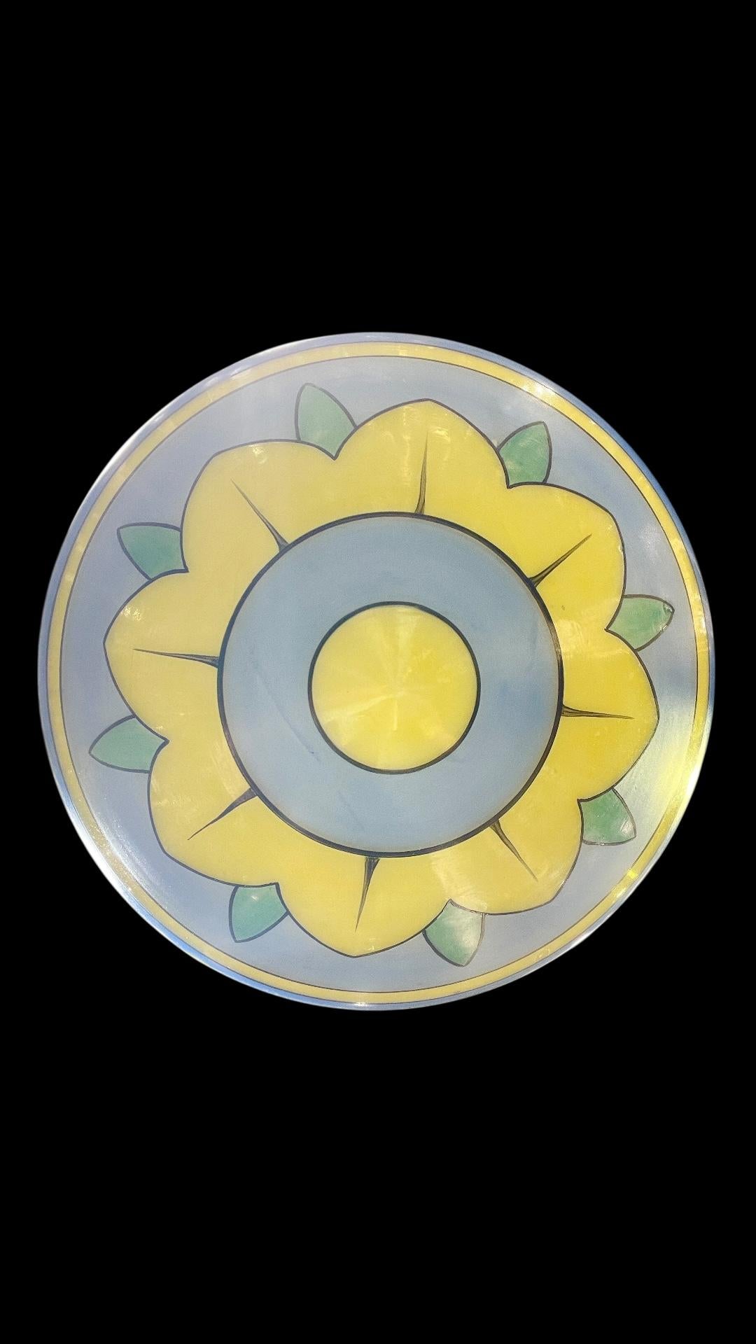 Inconnu Ensemble de trois lampes de mosquée en verre islamique peintes à la main en vente