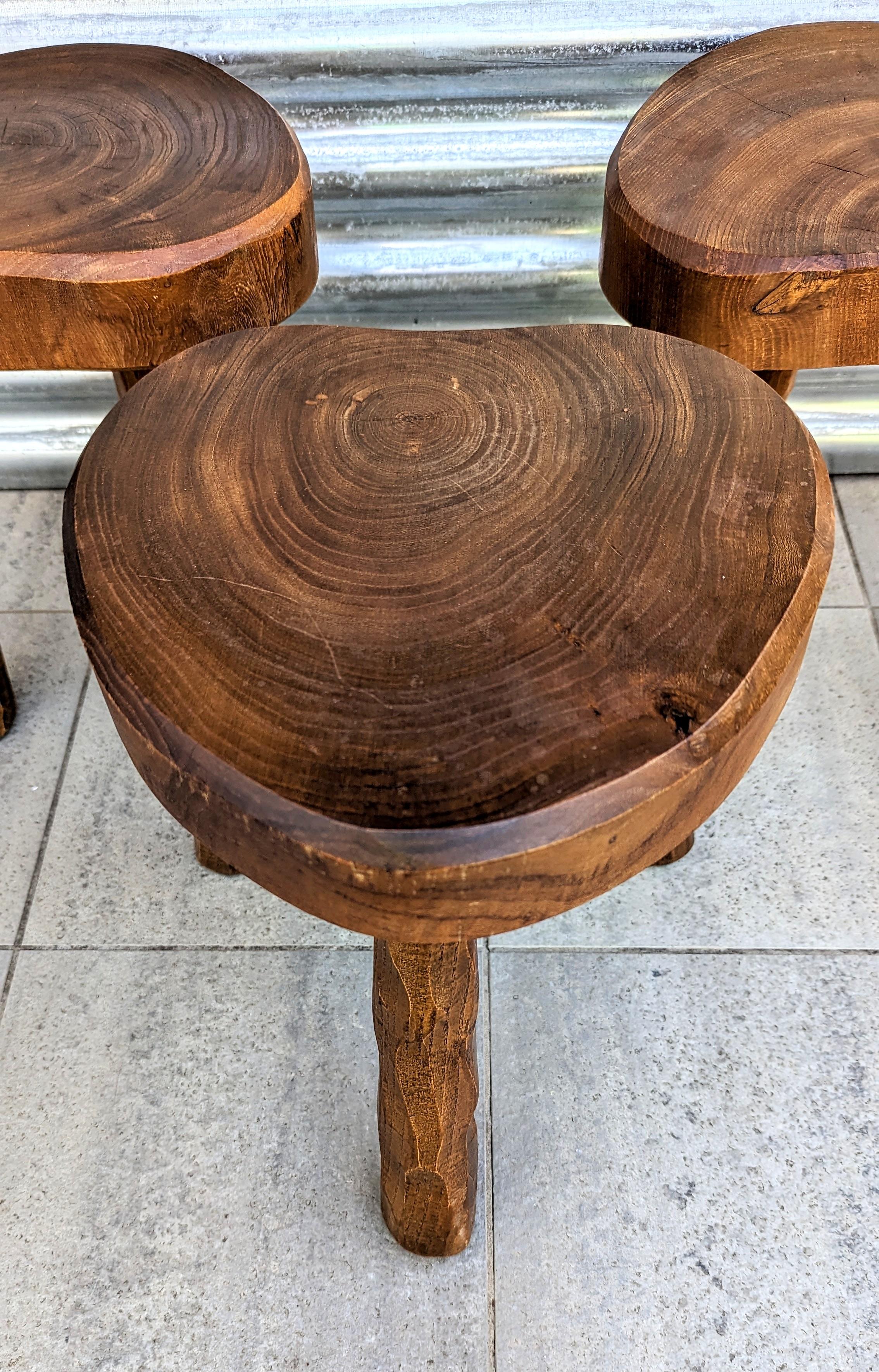 handmade wood stool